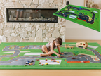 Race Track Relax Mat By Muscle Mat - Kids Car Play Mat